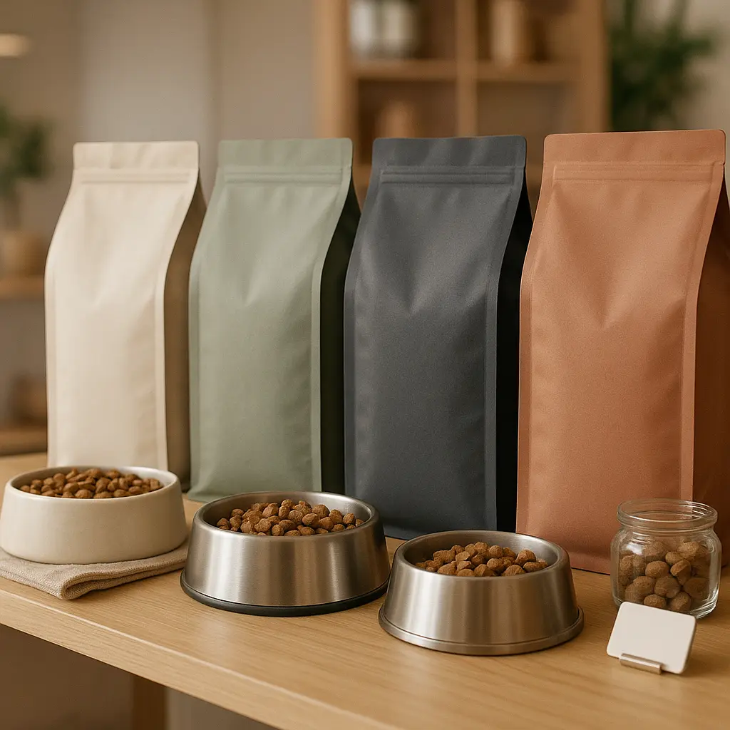 Premium Tierfutter im Regal